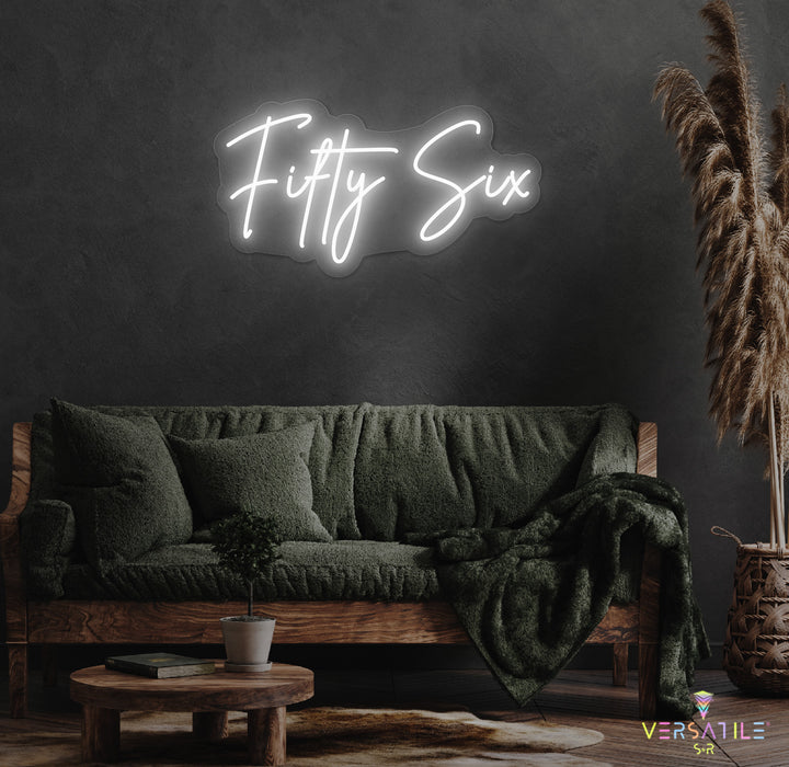 Fifty Six Birthday Neon Sign