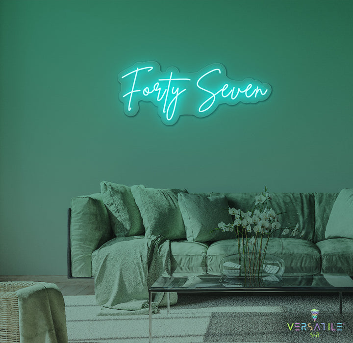 Forty Seven Birthday Neon Sign