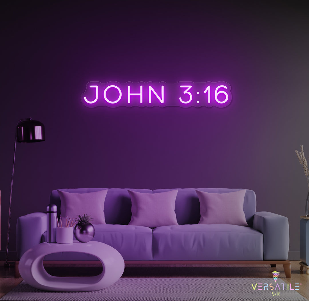 John 3:16 Neon Sign