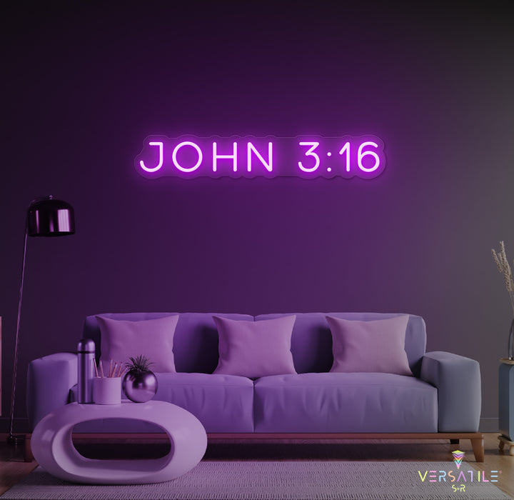 John 3:16 Neon Sign