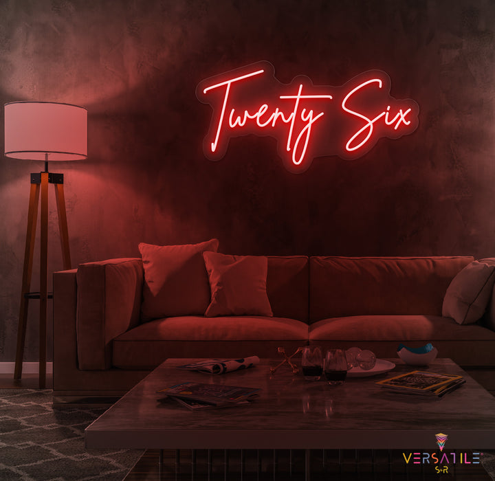 Twenty Six Birthday Neon Sign
