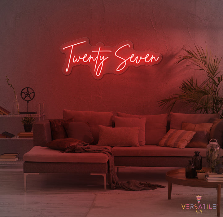 Twenty Seven Birthday Neon Sign
