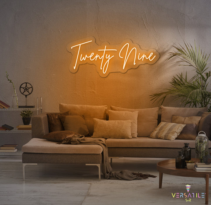 Twenty Nine Birthday Neon Sign