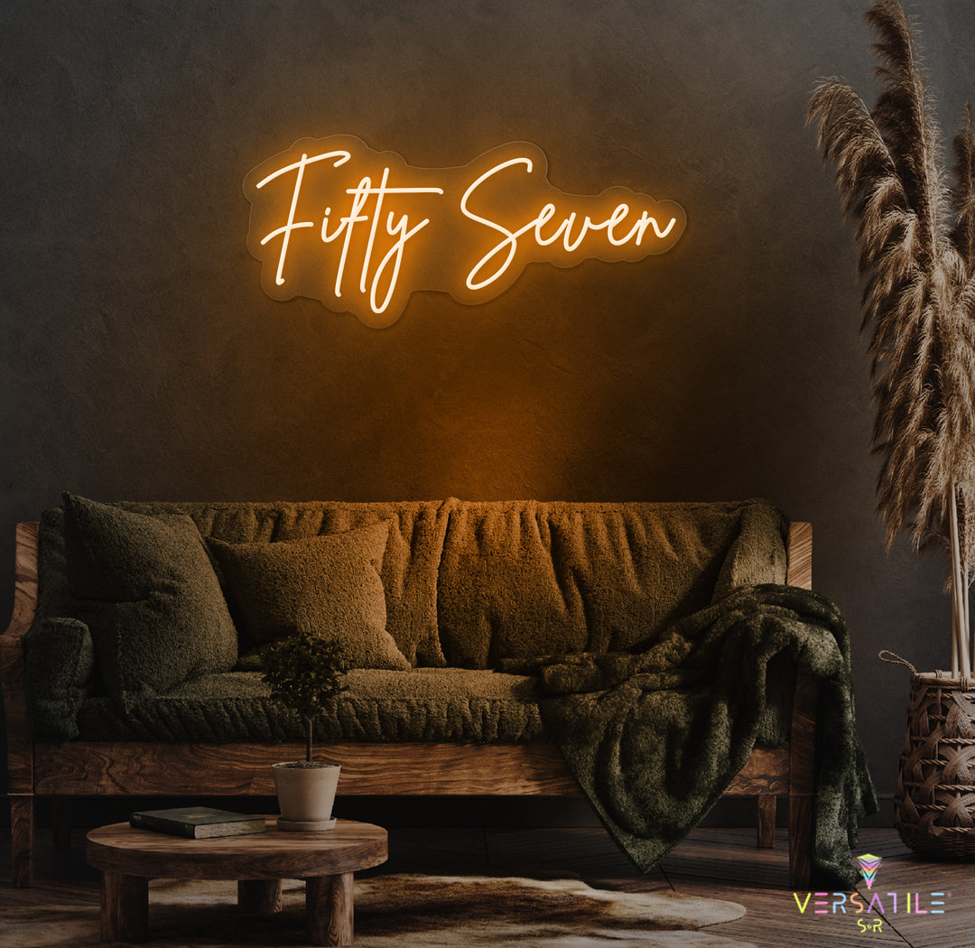 Fifty Seven Birthday Neon Sign