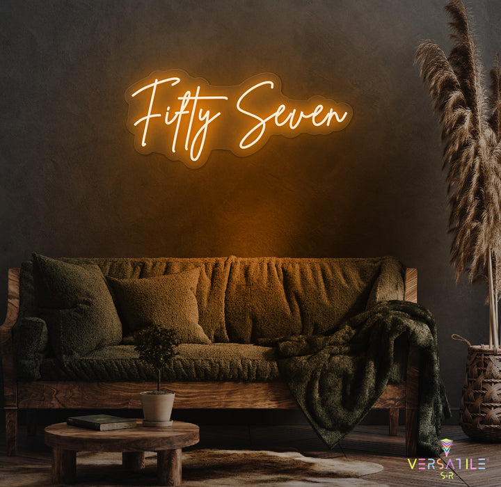 Fifty Seven Birthday Neon Sign