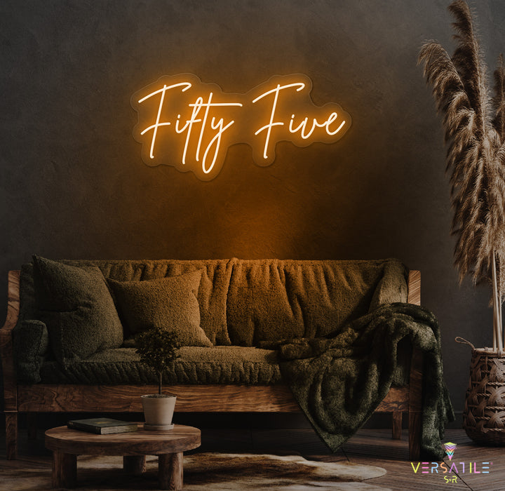 Fifty Five Birthday Neon Sign