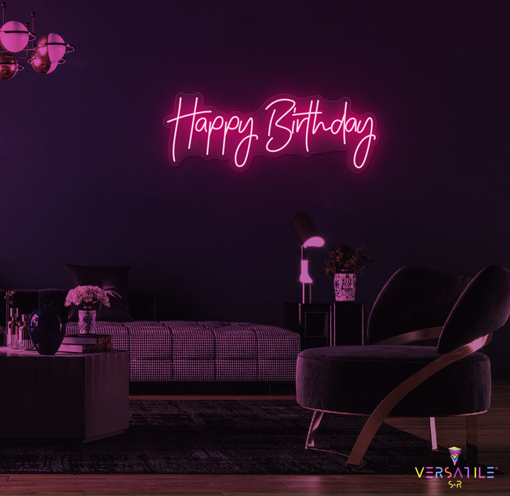 Happy Birthday Neon Sign