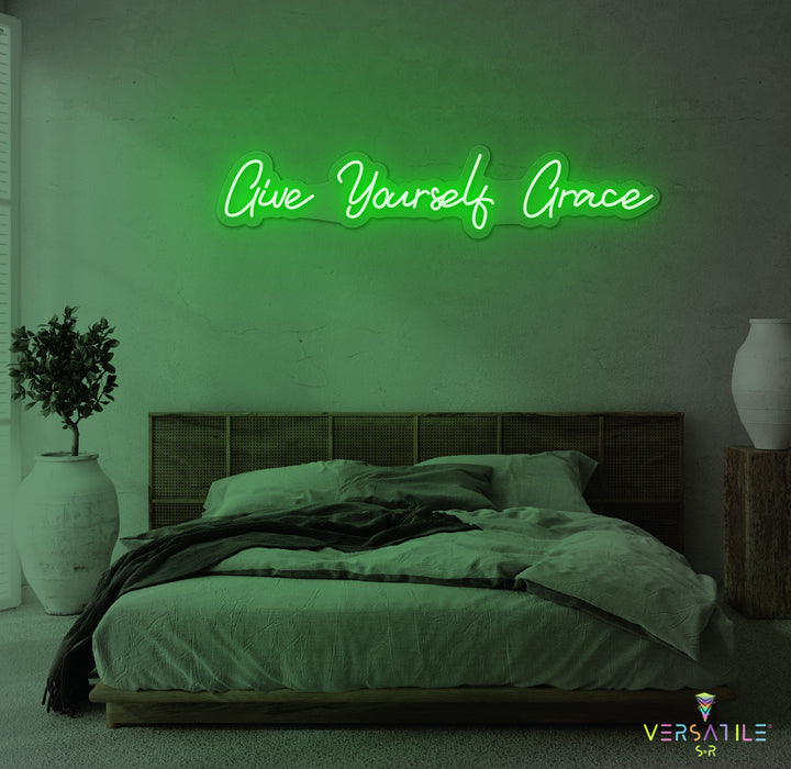 Give Yourself Grace Neon Sign