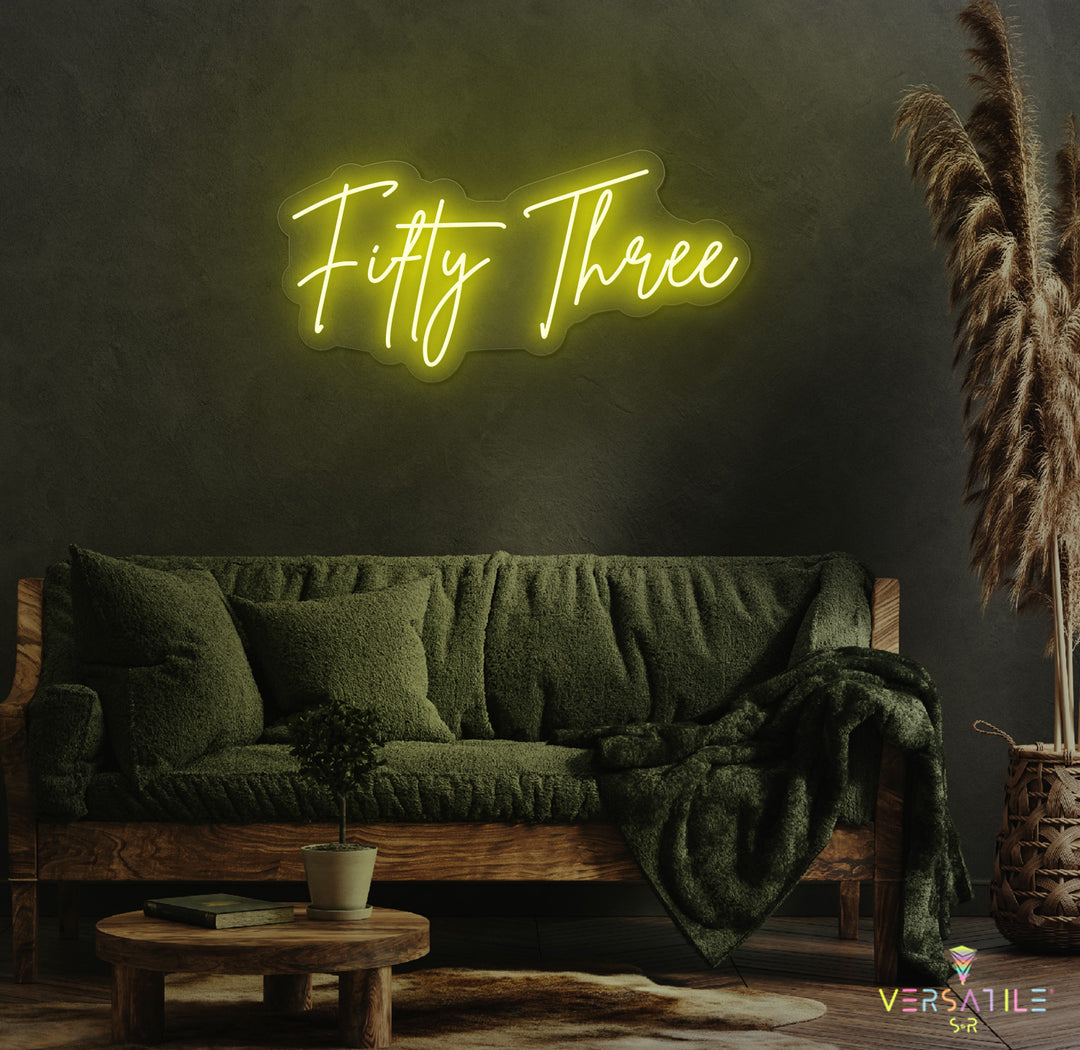 Fifty Three Birthday Neon Sign