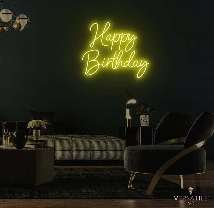 Happy Birthday Neon Sign