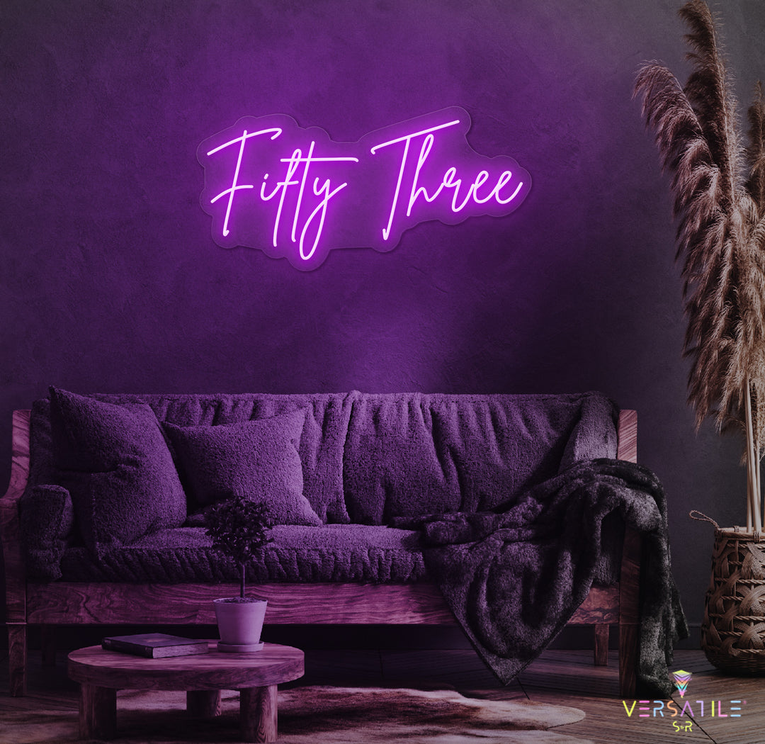 Fifty Three Birthday Neon Sign
