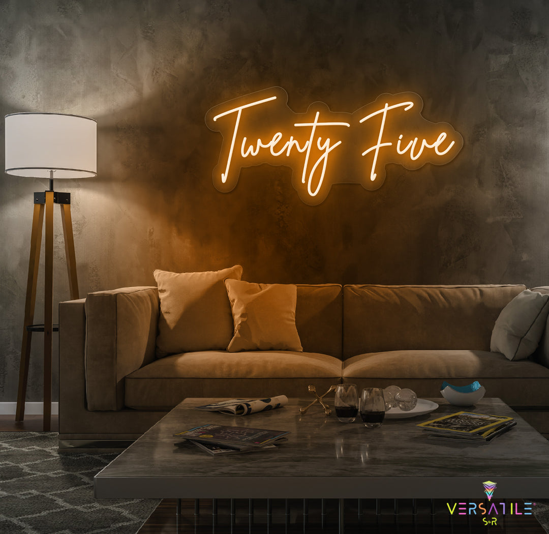 Twenty Five Birthday Neon Sign