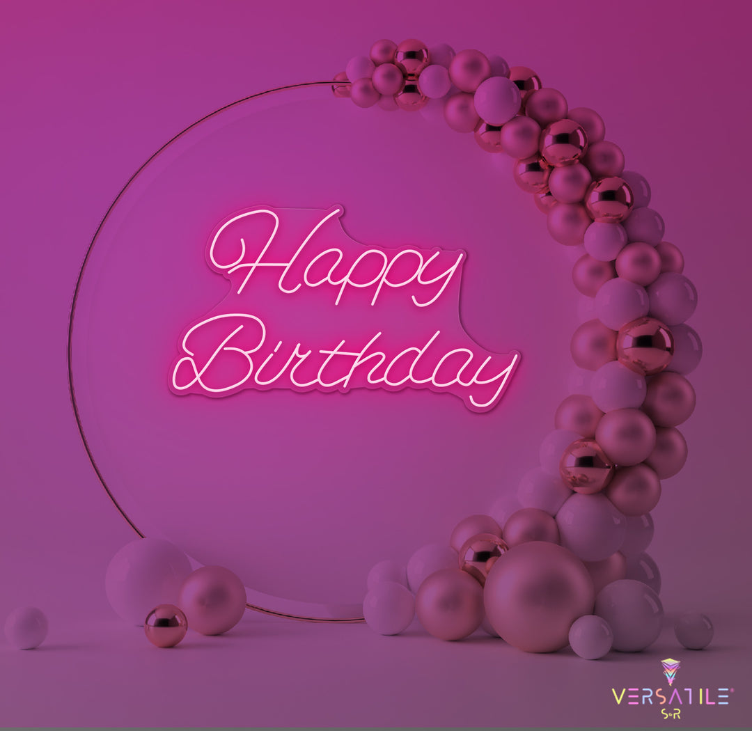 Happy Birthday Neon Sign