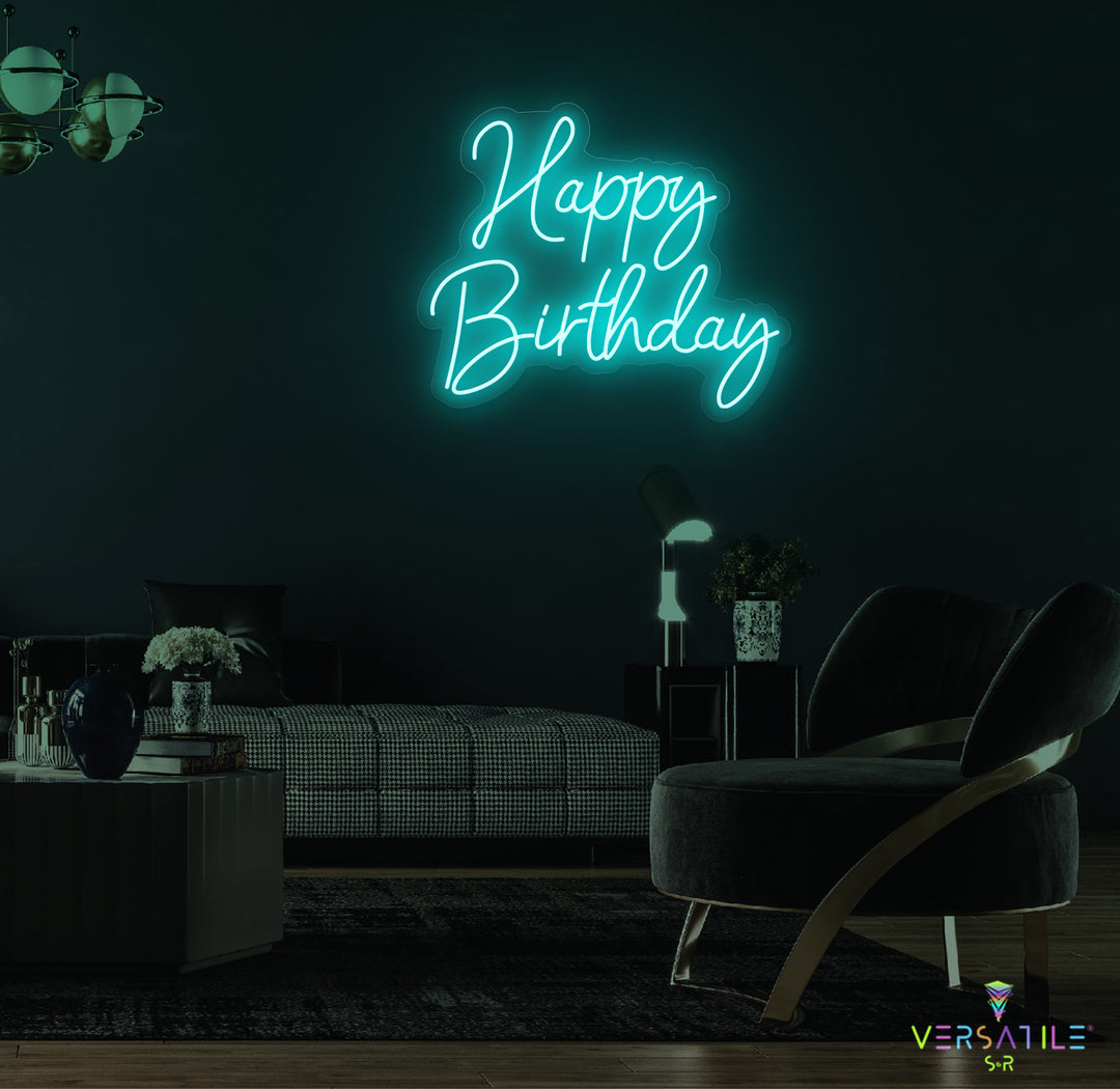 Happy Birthday Neon Sign