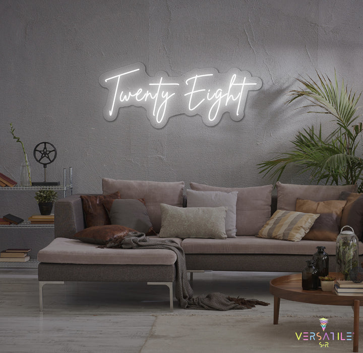 Twenty Eight Birthday Neon Sign