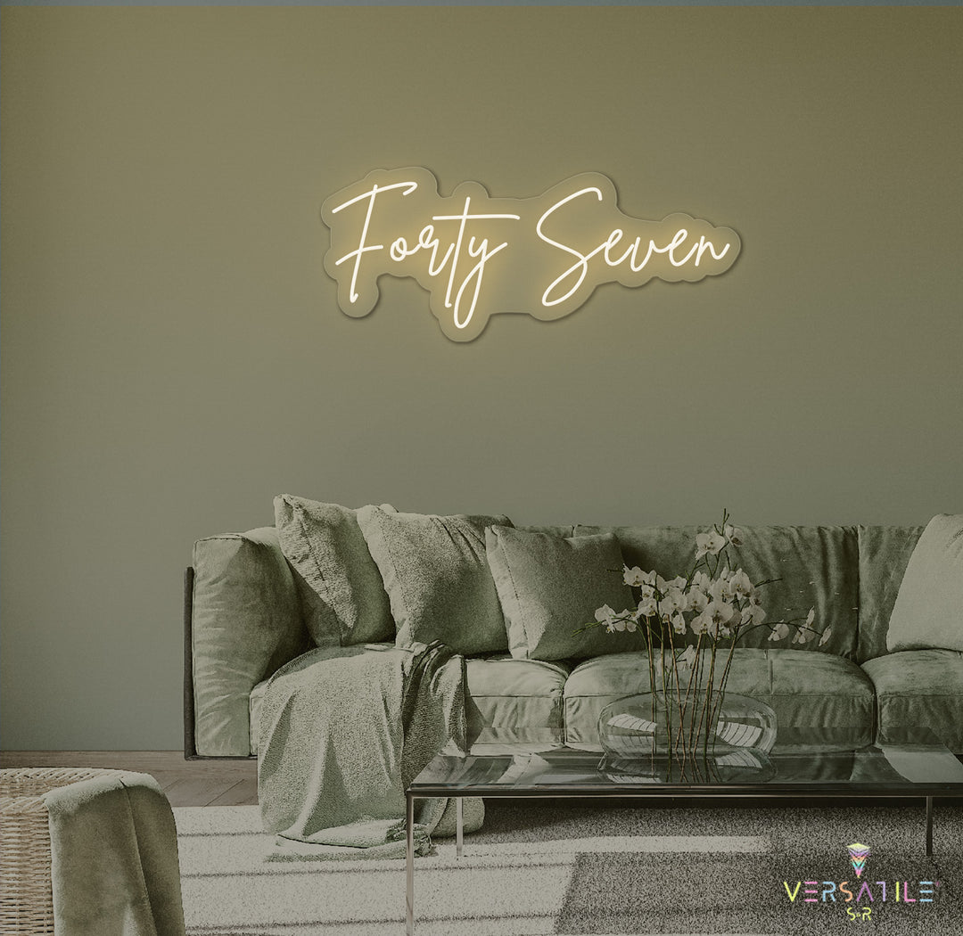 Forty Seven Birthday Neon Sign