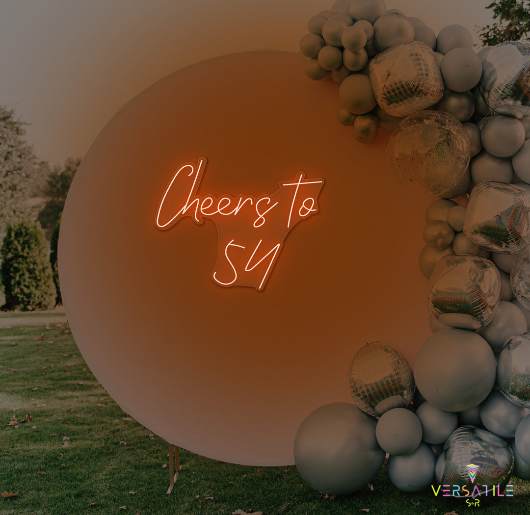 Cheers to 54 Neon Sign