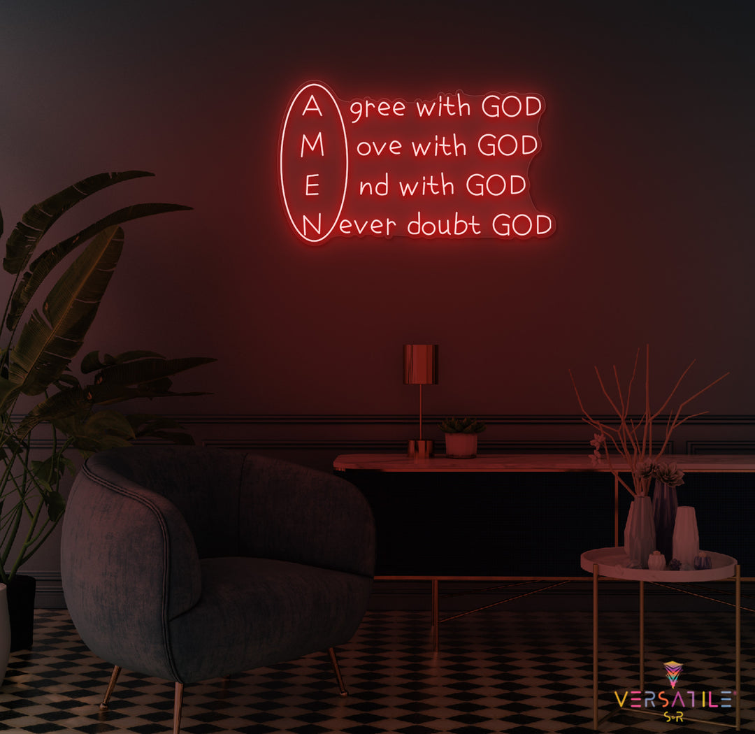 Amen Neon Sign