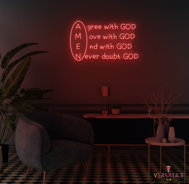 Amen Neon Sign