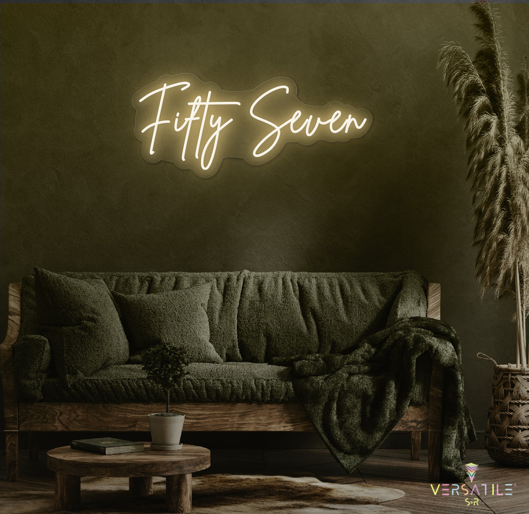 Fifty Seven Birthday Neon Sign