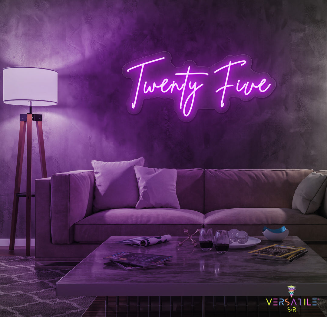Twenty Five Birthday Neon Sign