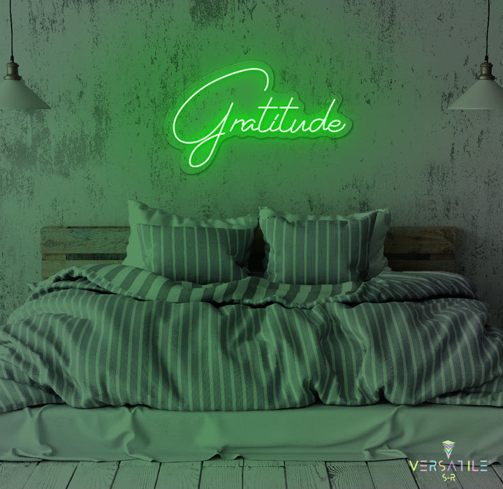 Gratitude Neon Sign
