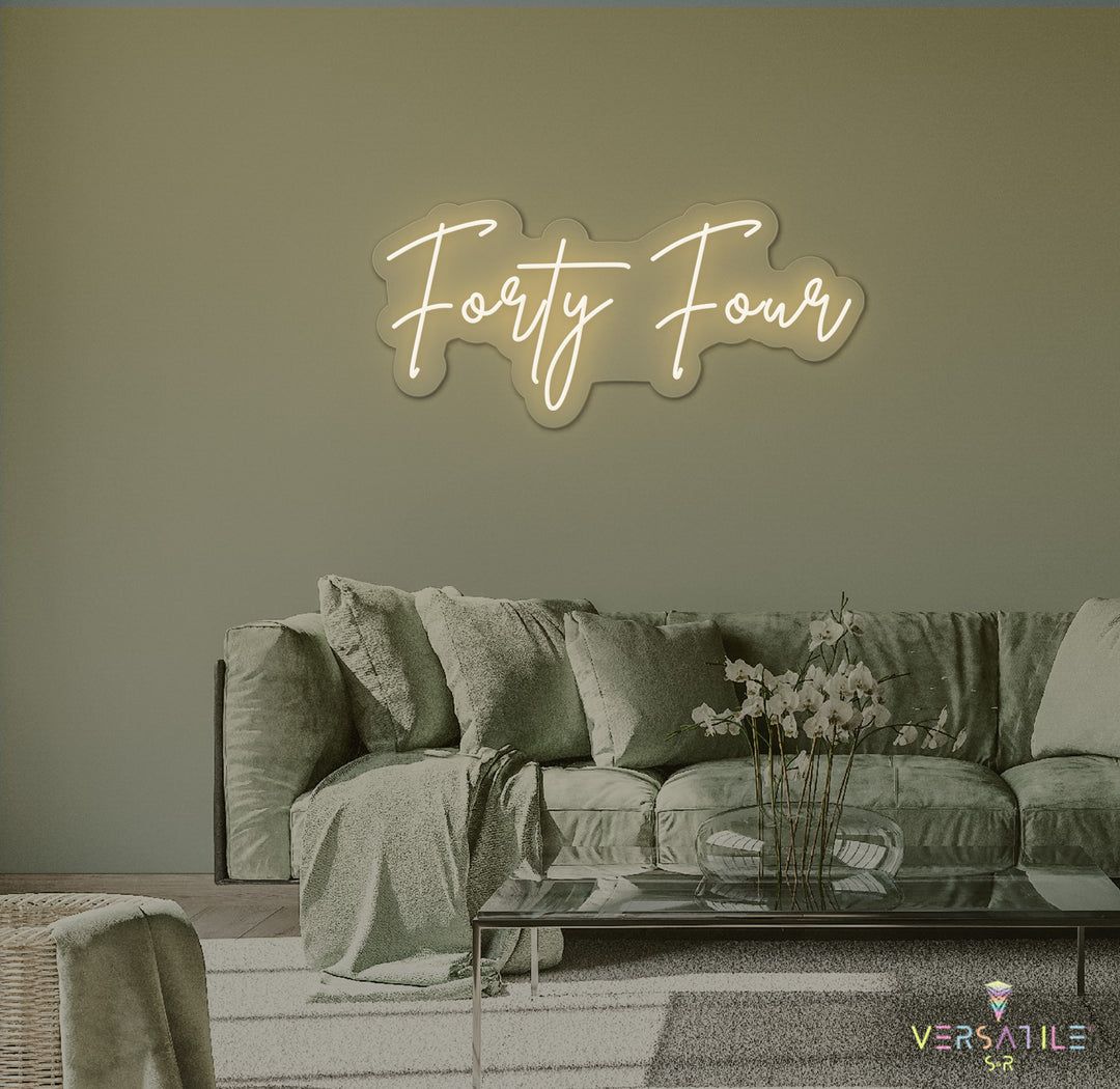 Forty Four Birthday Neon Sign