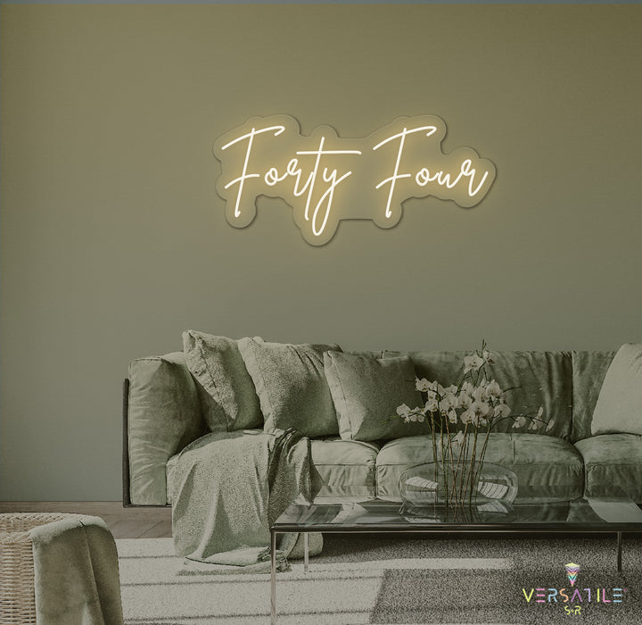Forty Four Birthday Neon Sign