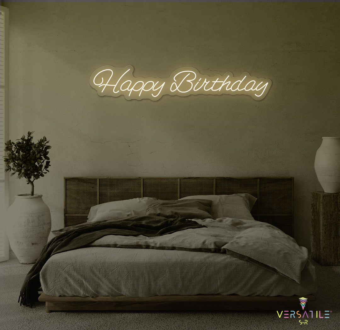 Happy Birthday Neon Sign