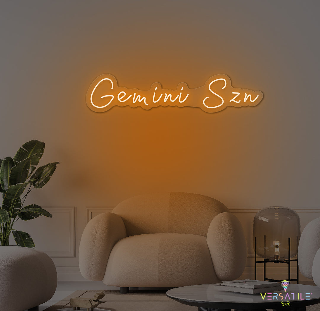 Gemini SZN Neon Sign
