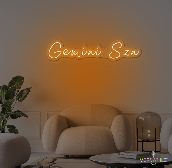 Gemini SZN Neon Sign