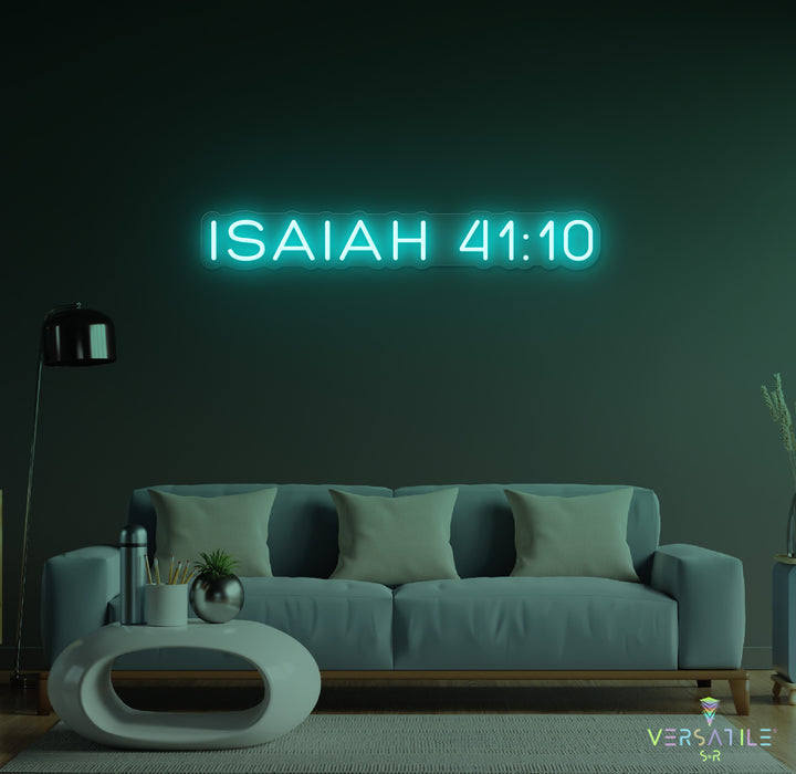 Isaiah 41:10 Neon Sign