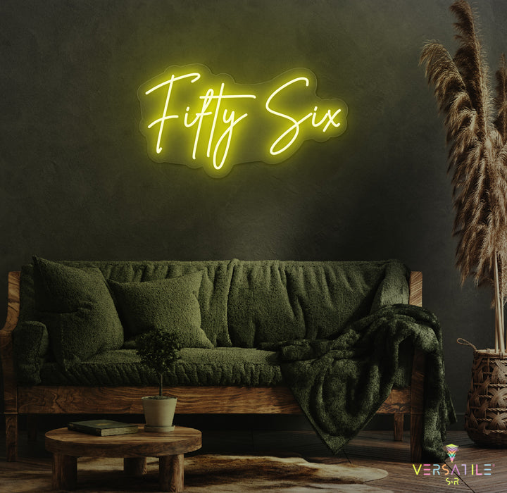 Fifty Six Birthday Neon Sign