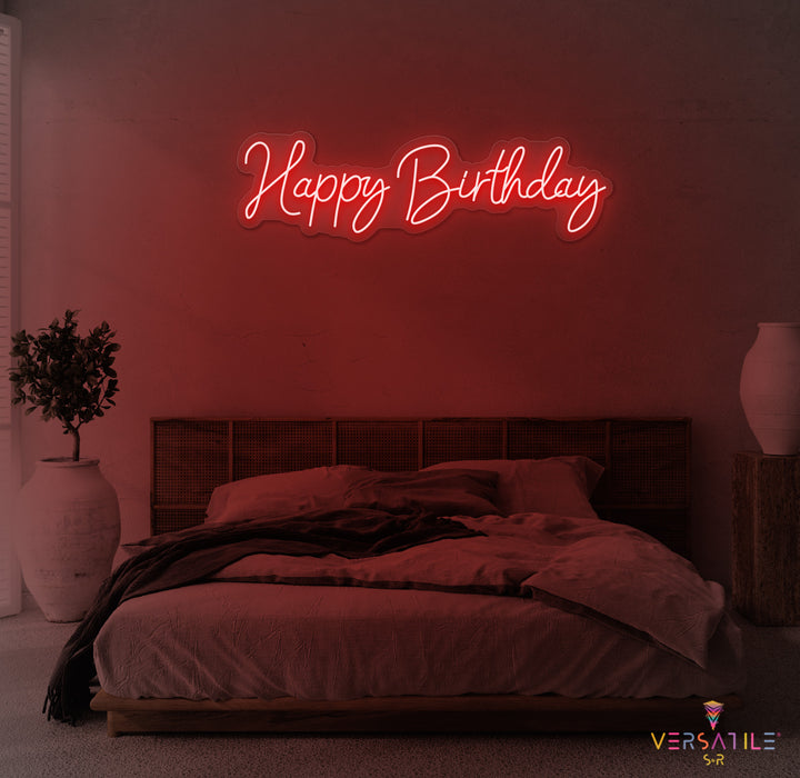 Happy Birthday Neon Sign