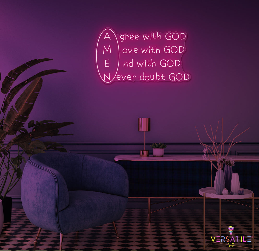 Amen Neon Sign
