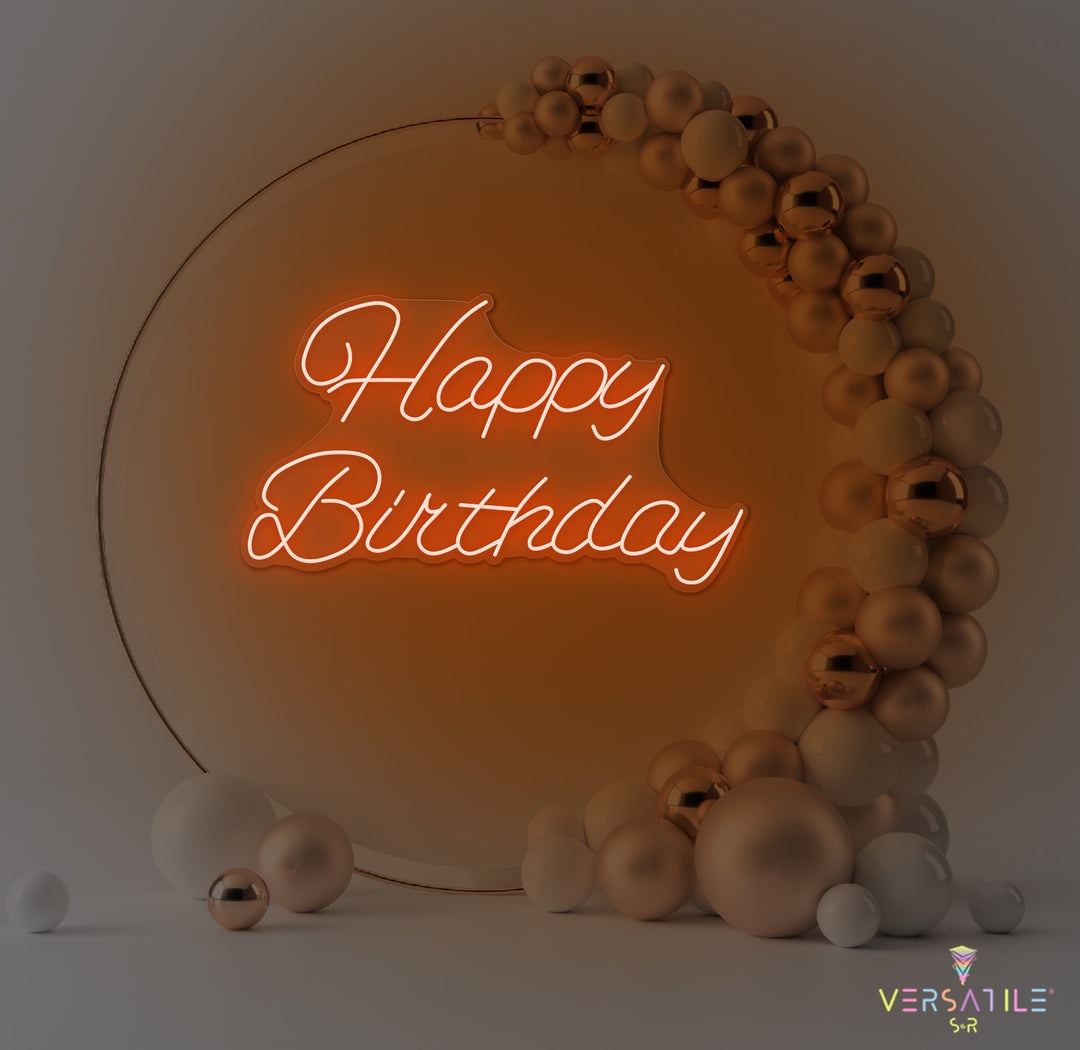 Happy Birthday Neon Sign