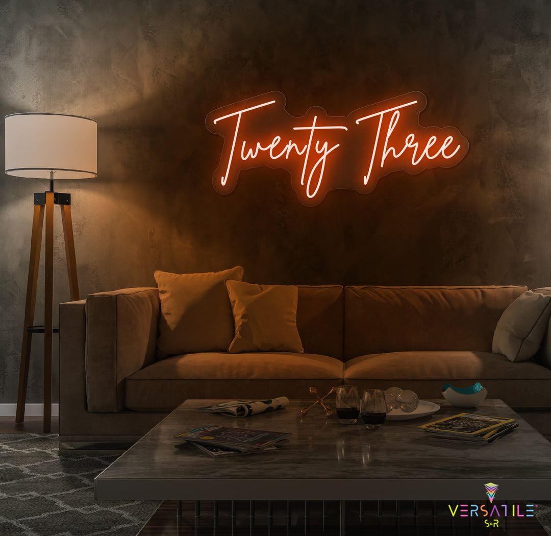 Twenty Three Birthday Neon Sign