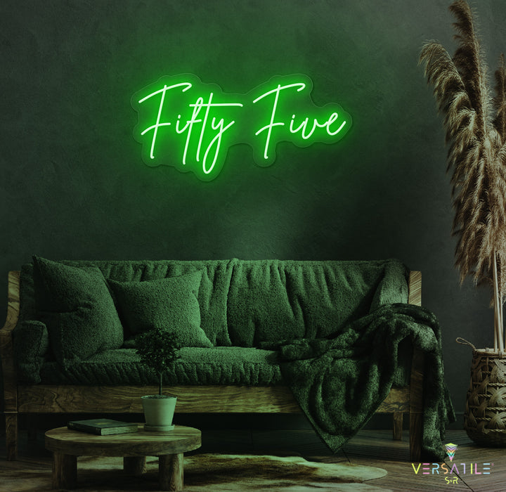 Fifty Five Birthday Neon Sign