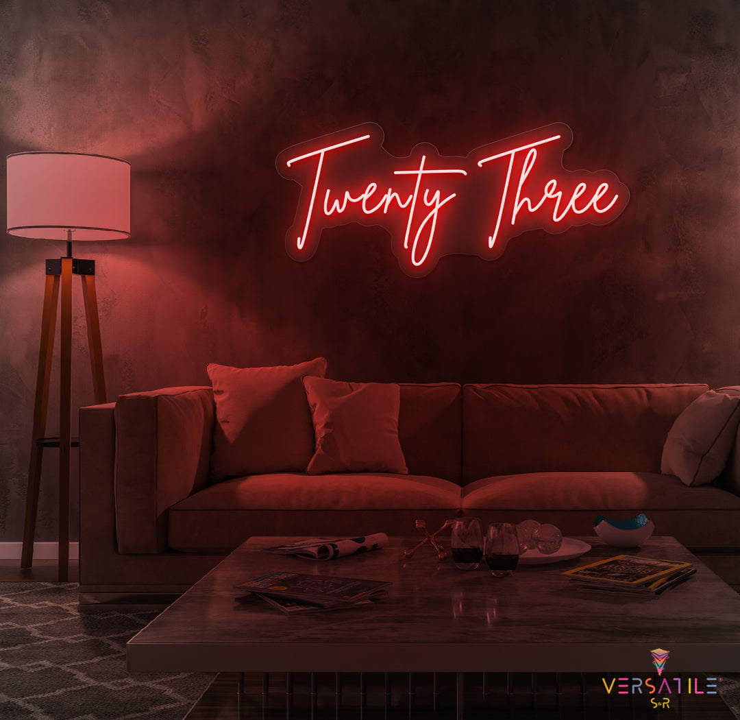Twenty Three Birthday Neon Sign