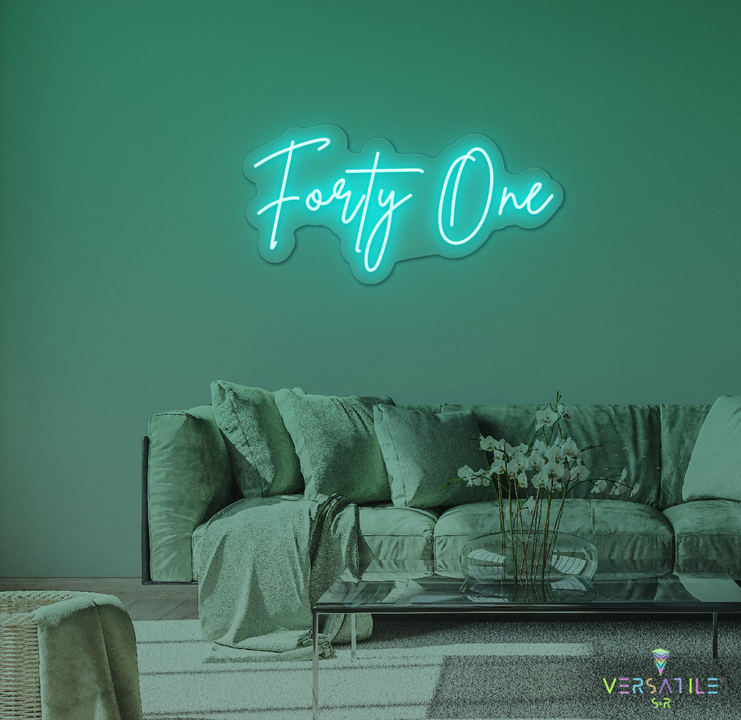 Forty One Birthday Neon Sign