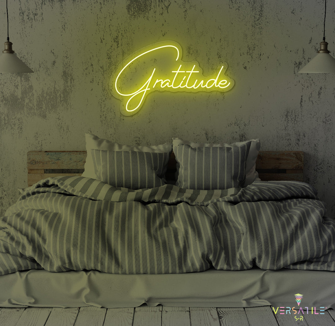 Gratitude Neon Sign