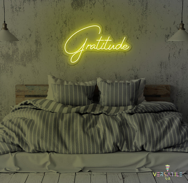 Gratitude Neon Sign