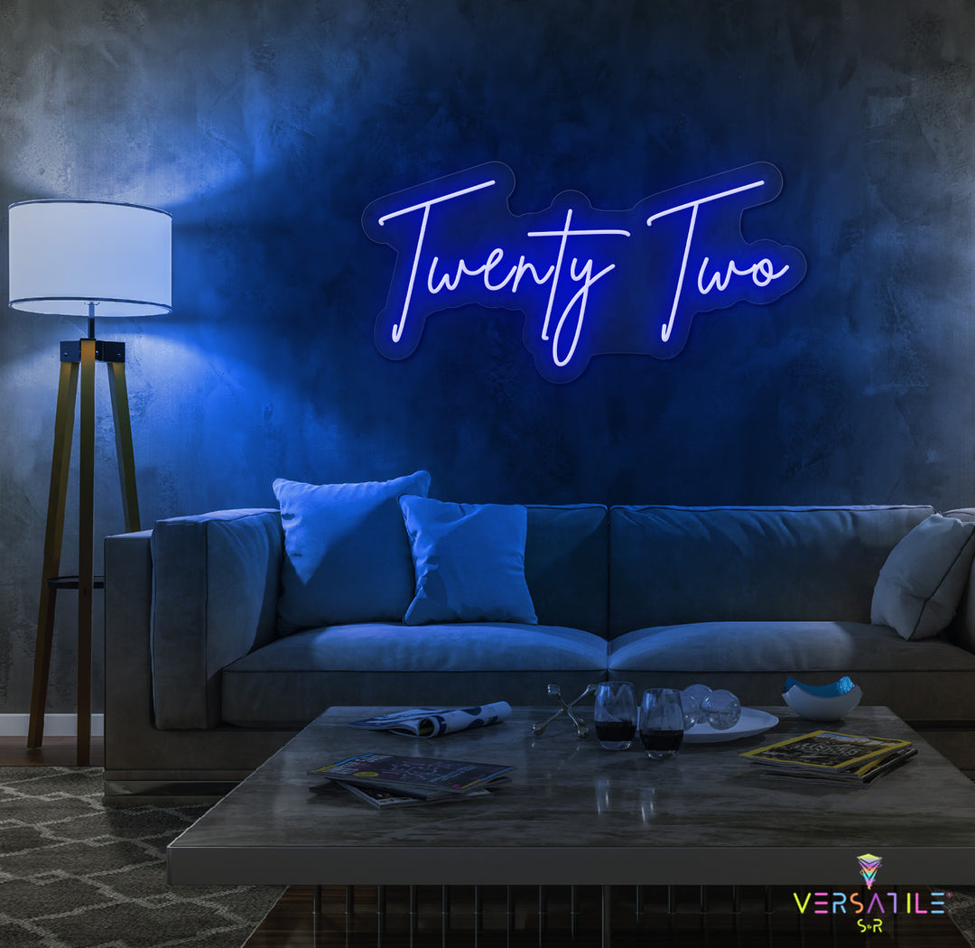 Twenty Two Birthday Neon Sign