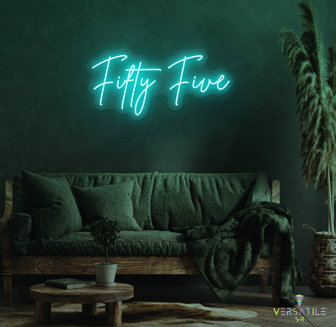 Fifty Five Birthday Neon Sign