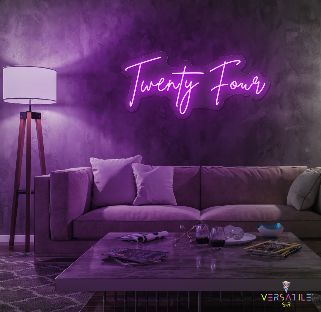 Twenty Four Birthday Neon Sign