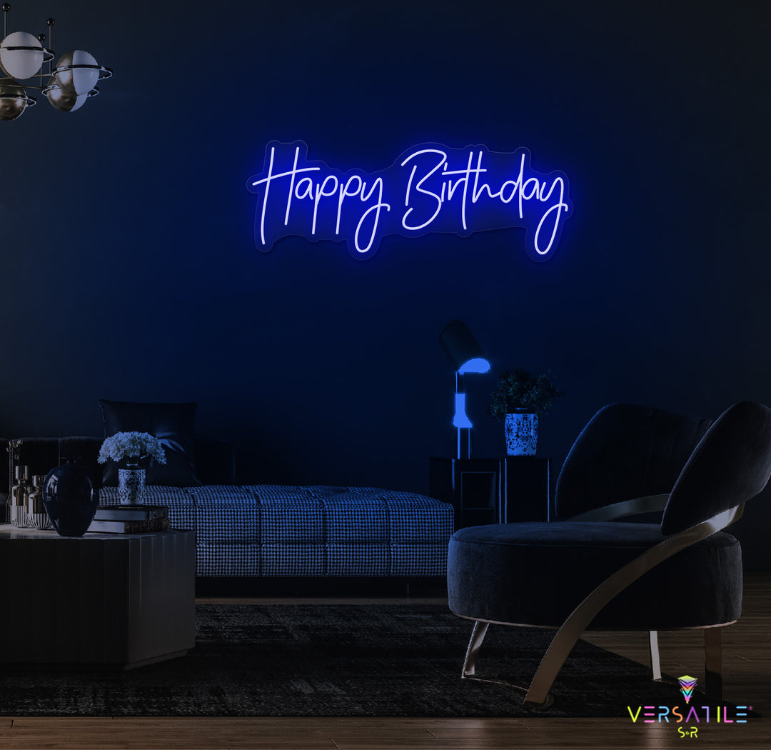 Happy Birthday Neon Sign