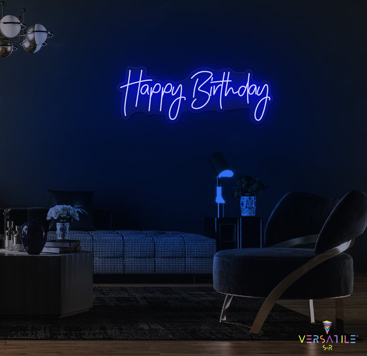 Happy Birthday Neon Sign