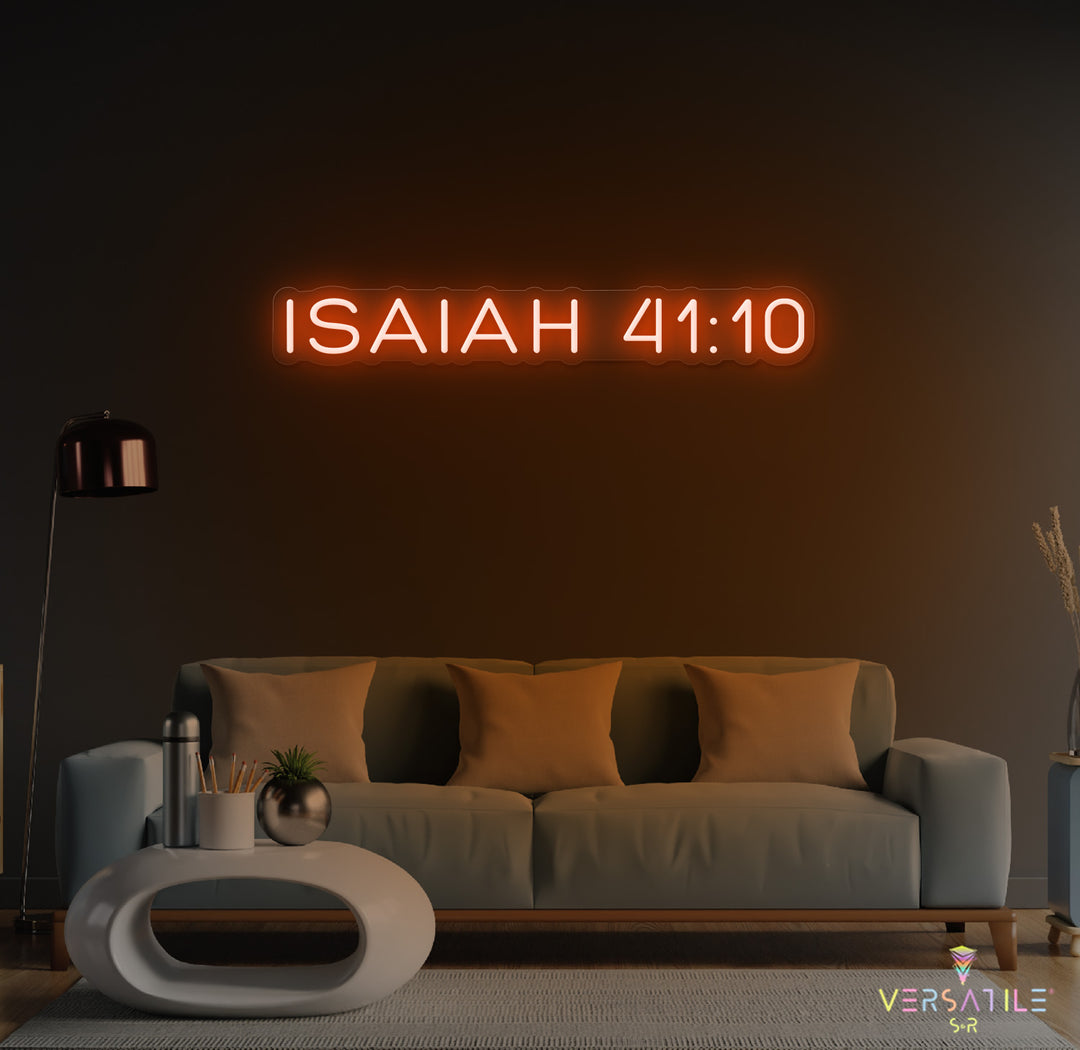 Isaiah 41:10 Neon Sign