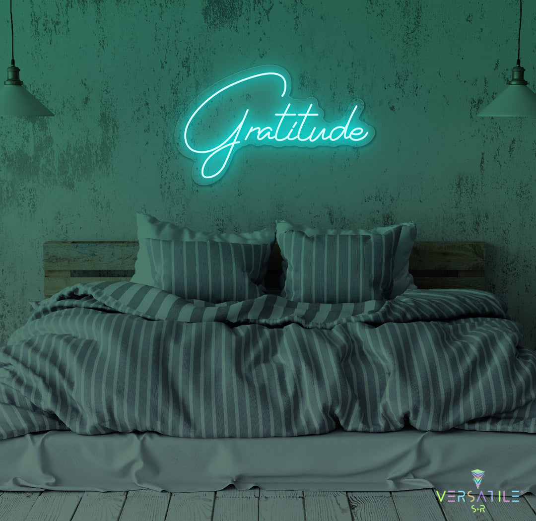 Gratitude Neon Sign
