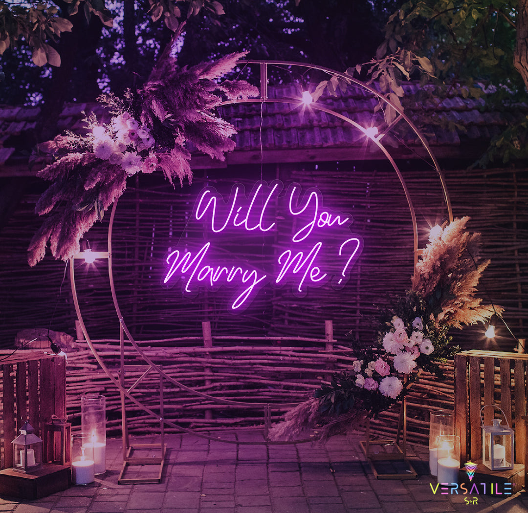 Will You Marry Me? Neon Sign